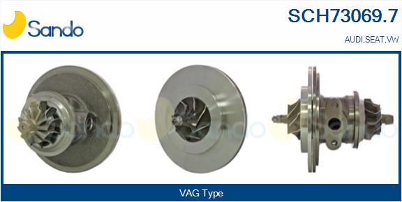 Groupe carter, turbocompresseur SANDO SCH73069.7