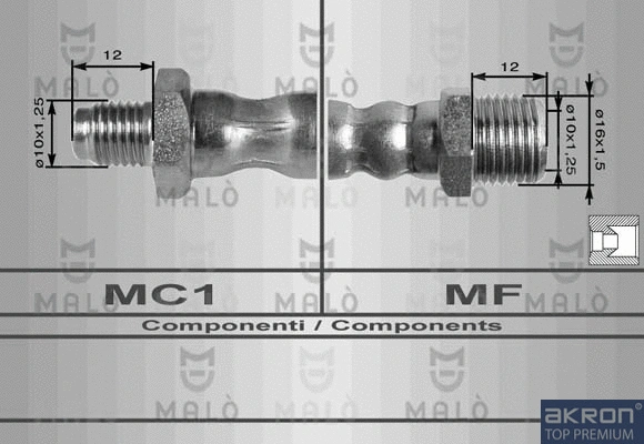 Flexible de frein AKRON-MALÒ 8003