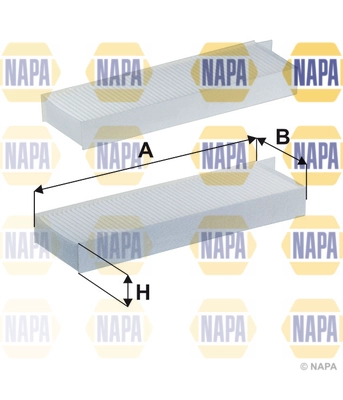 Filtre, air de l'habitacle NAPA NFC4290