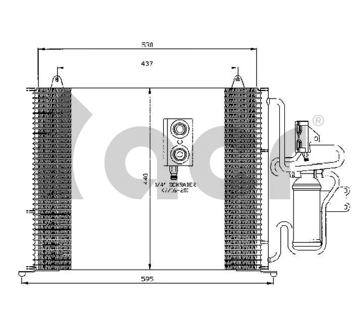 Condenseur, climatisation ACR 300457