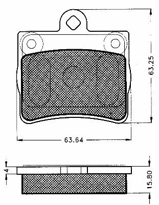 Kit de plaquettes de frein, frein à disque BSF 10563