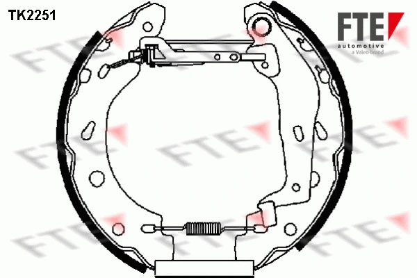 Jeu de mâchoires de frein FTE 9110024