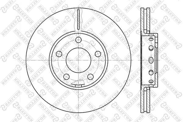 Disque de frein STELLOX 6020-4743V-SX