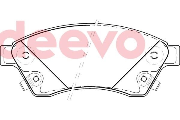 Kit de plaquettes de frein, frein à disque DEEVO BP80440