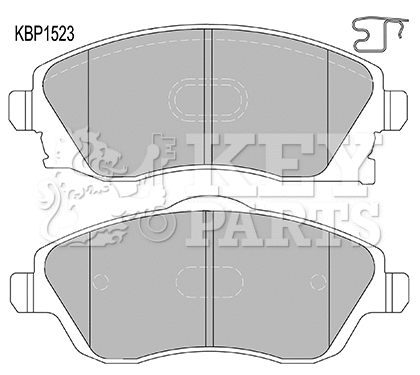 Kit de plaquettes de frein, frein à disque KEY PARTS KBP1523