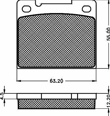 Kit de plaquettes de frein, frein à disque BSF 10442