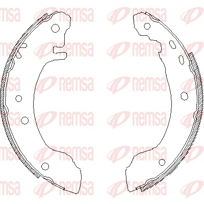 Mâchoire de frein REMSA 4508.00
