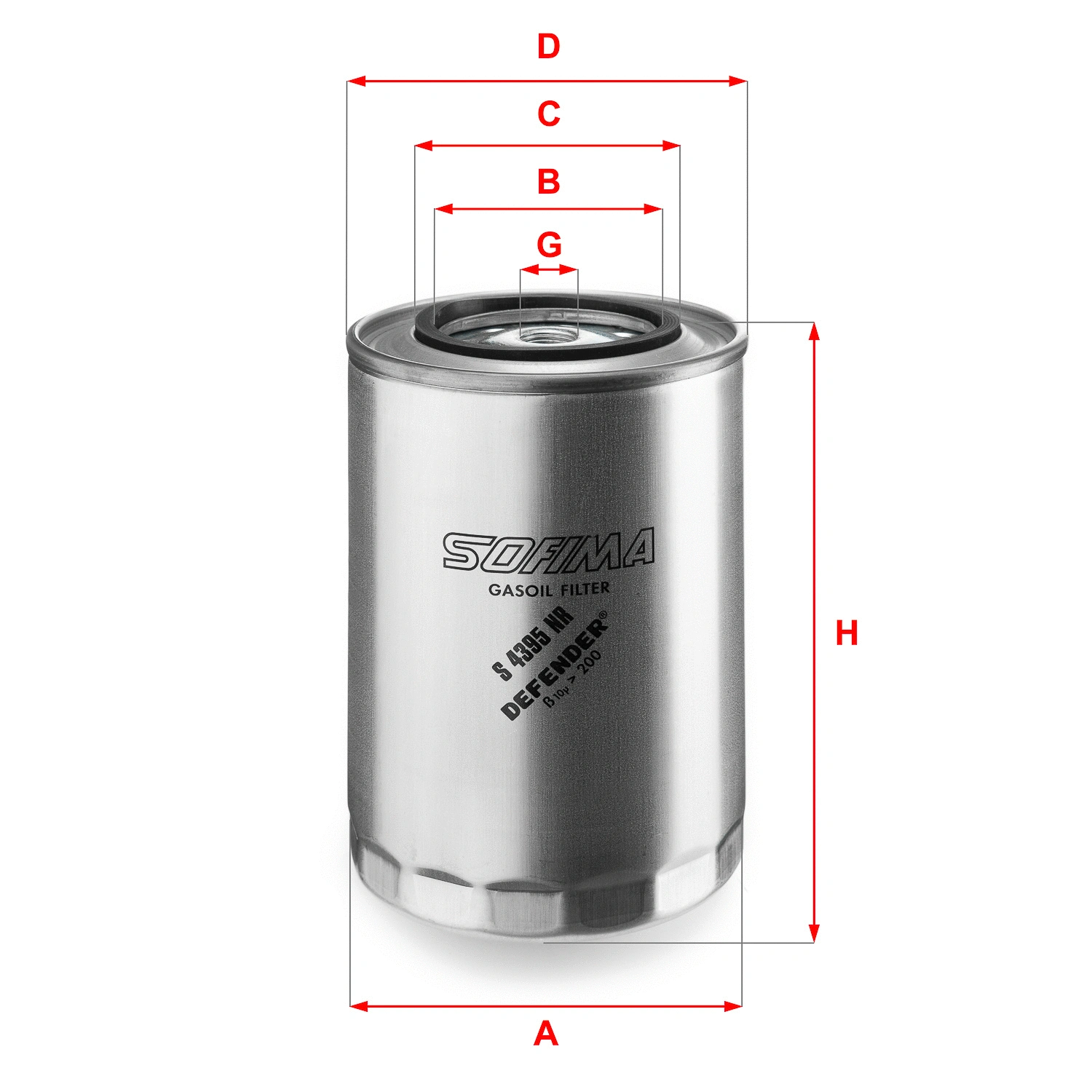 Filtre à carburant SOFIMA S 4343 NR
