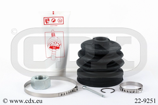 Jeu de joints-soufflets, arbre de commande CDX 22-9251