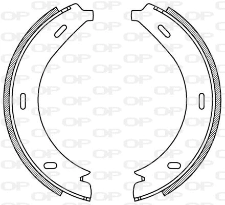 Jeu de mâchoires de frein OPEN PARTS BSA2195.00