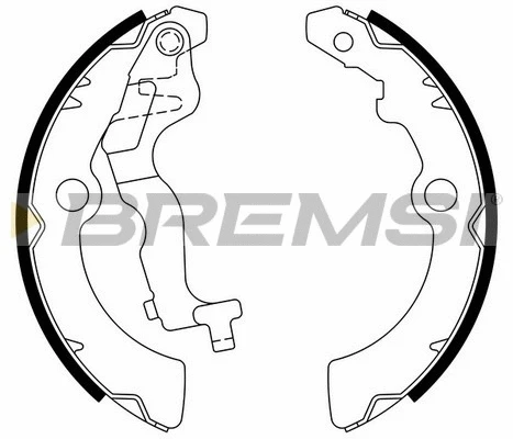 Jeu de mâchoires de frein BREMSI GF0925