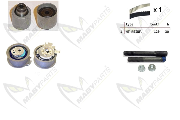 Kit de courroie crantée MABYPARTS OBK010037
