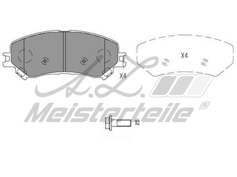 Kit de plaquettes de frein, frein à disque A.Z. Meisterteile AZMT-44-022-2027