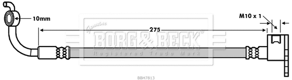 Flexible de frein BORG & BECK BBH7813