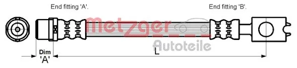 Flexible de frein METZGER 4110262