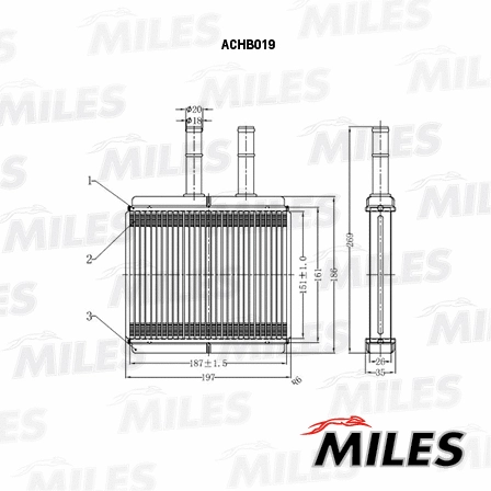 Système de chauffage MILES ACHB019