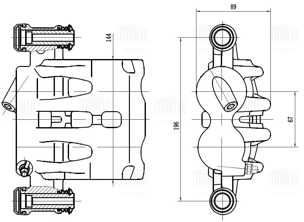 Étrier de frein TRIALLI CF 103566