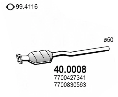 Catalyseur ASSO 40.0008
