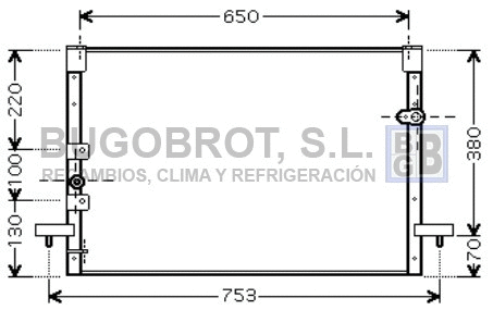 Condenseur, climatisation BUGOBROT 62-TO5213