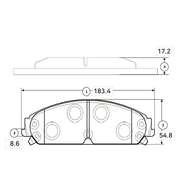 Kit de plaquettes de frein, frein à disque CTR GK0096