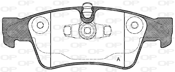 Kit de plaquettes de frein, frein à disque OPEN PARTS BPA0991.10