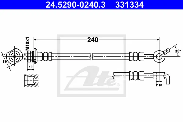 Flexible de frein ATE-APAC 24.5290-0240.3