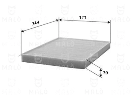 Filtre, air de l'habitacle AKRON-MALÒ 1530261