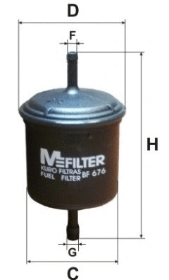 Filtre à carburant MFILTER BF 676