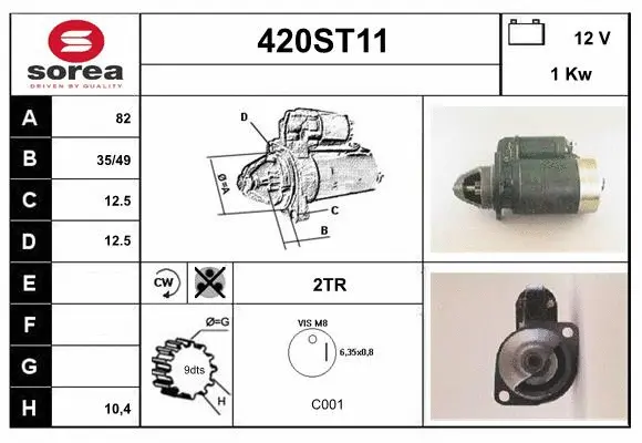 Démarreur STARTCAR 420ST11