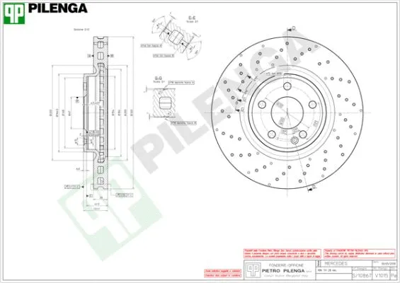 Disque de frein PILENGA V1015