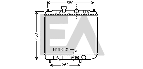 Radiateur, refroidissement du moteur EACLIMA 31R51124