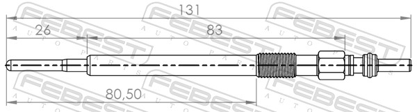 Bougie de préchauffage FEBEST 20642-001