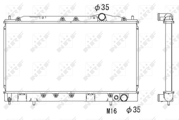 Radiateur, refroidissement du moteur NRF 53521