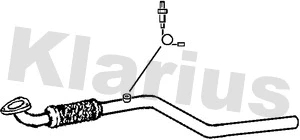 Tuyau d'échappement KLARIUS 150532