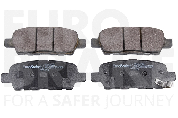 Kit de plaquettes de frein, frein à disque EUROBRAKE 5502222262