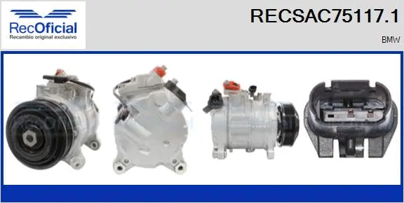 Compresseur, climatisation RECOFICIAL RECSAC75117.1