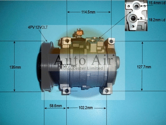 Compresseur, climatisation AUTO AIR GLOUCESTER 14-7499P