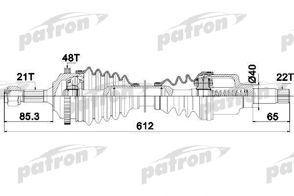 Arbre de transmission PATRON PDS1381