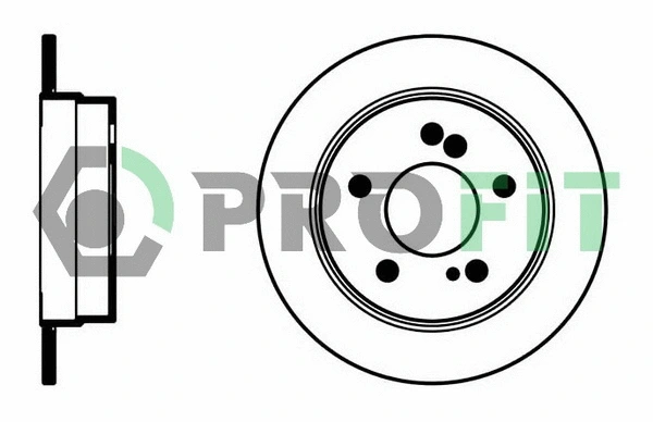 Disque de frein PROFIT 5010-0122
