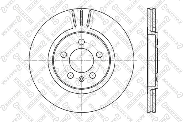 Disque de frein STELLOX 6020-4735V-SX