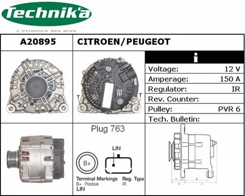 Alternateur Technika A20895