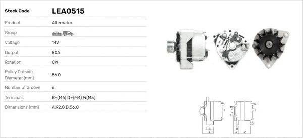 Alternateur LUSA LEA0515