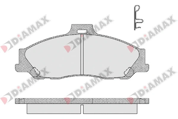 Kit de plaquettes de frein, frein à disque DIAMAX N09237