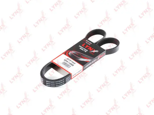 Courroie trapézoïdale à nervures LYNXAUTO 6PK1255