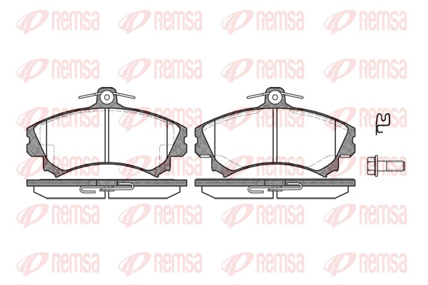 Kit de plaquettes de frein, frein à disque REMSA 0590.02