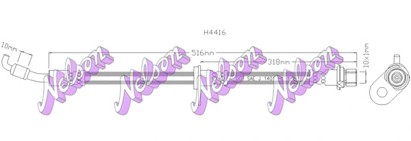 Flexible de frein KAWE H4416