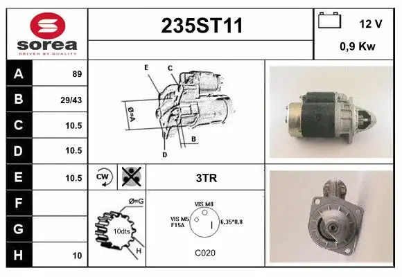 Démarreur STARTCAR 235ST11