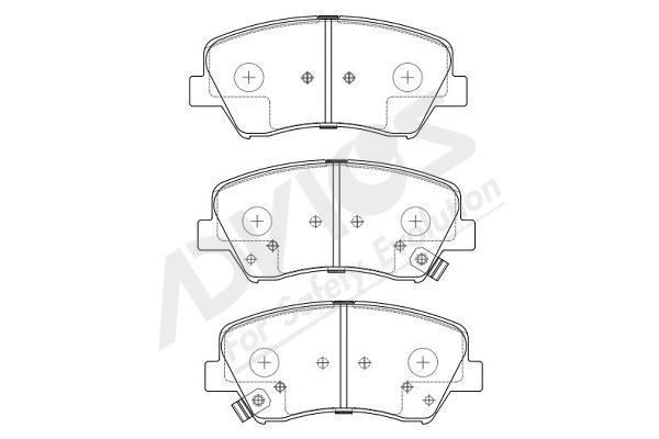 Kit de plaquettes de frein, frein à disque ADVICS-SEA R1N037Y