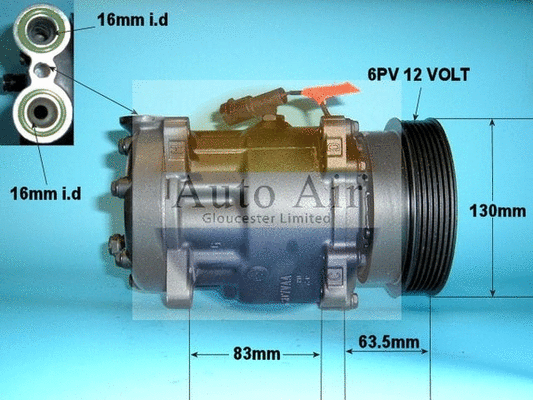 Compresseur, climatisation AUTO AIR GLOUCESTER 14-1011R
