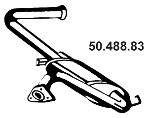 Silencieux arrière EBERSPÄCHER 50.488.83